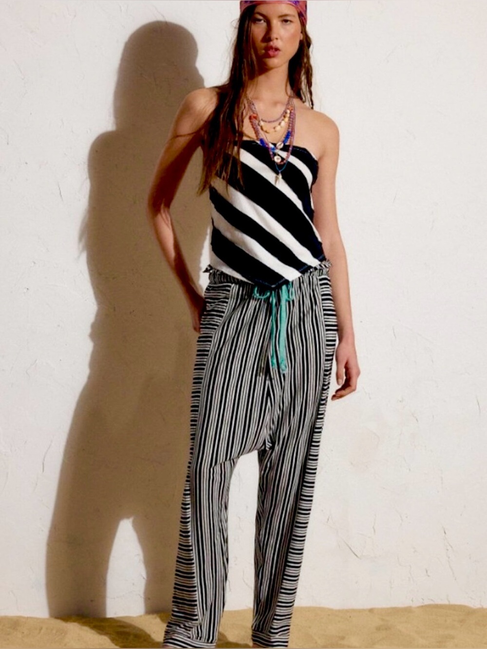 NWT FREE PEOPLE BLACK HOLTEN HAREM PANTS SIZE SMALL!!!